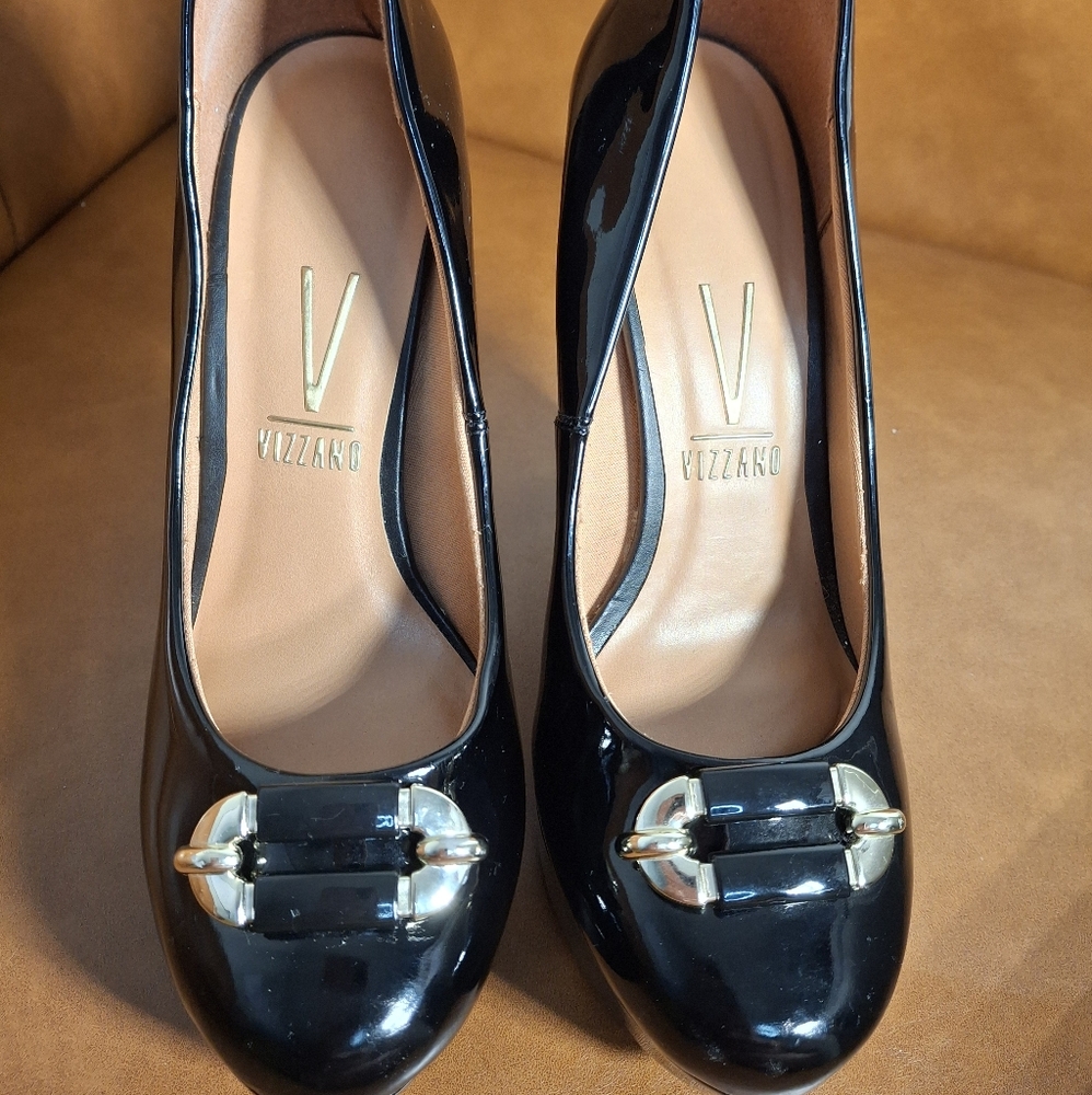 💋VIZZANO Women's Black Heels 9.5💋